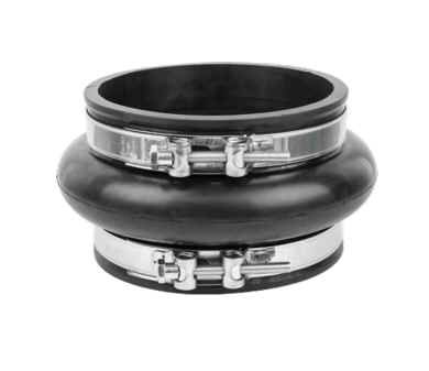 [RUB050196000068] JUNTA ANTIVIBRACION CON ABRAZADERA150mm INOX RIV 196