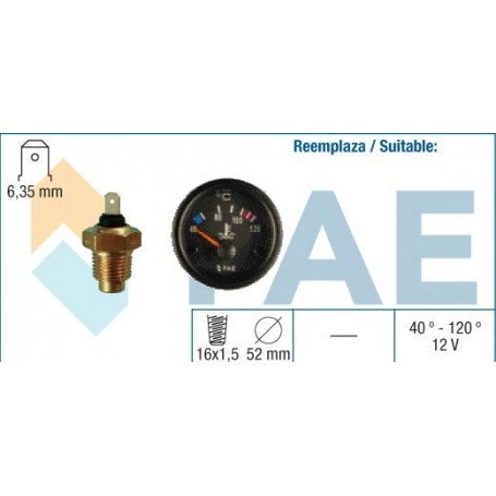 [FAE99810] Kit termómetro agua FAE 99810 16X1.5