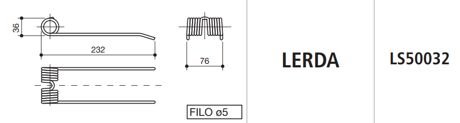 [SPILS50032] MUELLE EMPACADORA LERDA LS50032