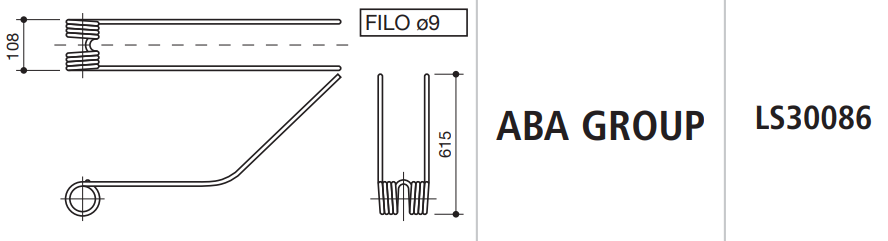 [SPILS30086] MUELLE RASTRILLO ABA GROUP LS30086