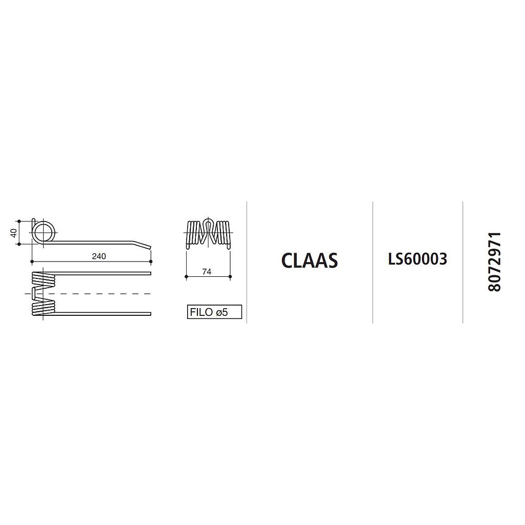 [SPILS60003] MUELLE ROTOEMPACADORA CLAAS LS60003