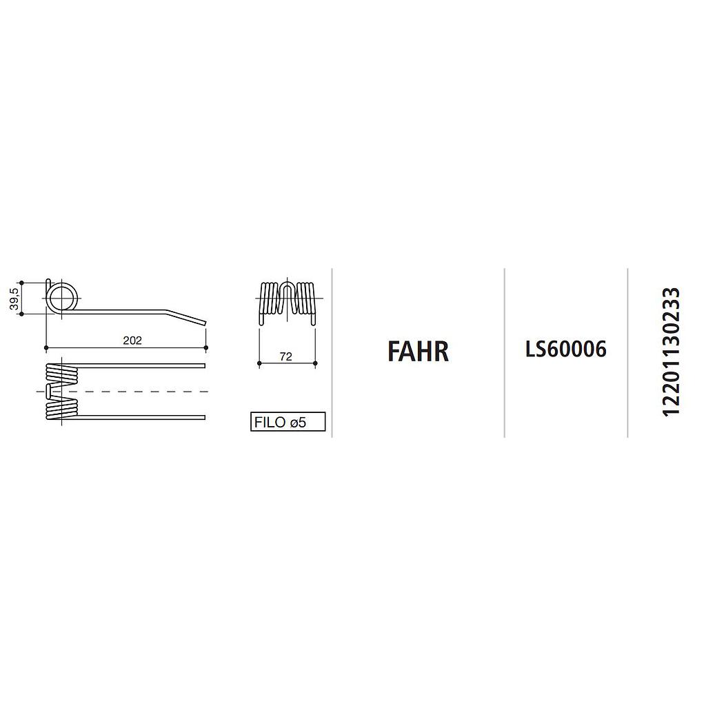 [SPILS60006] MUELLE ROTOEMPACADORA FAHR LS60006