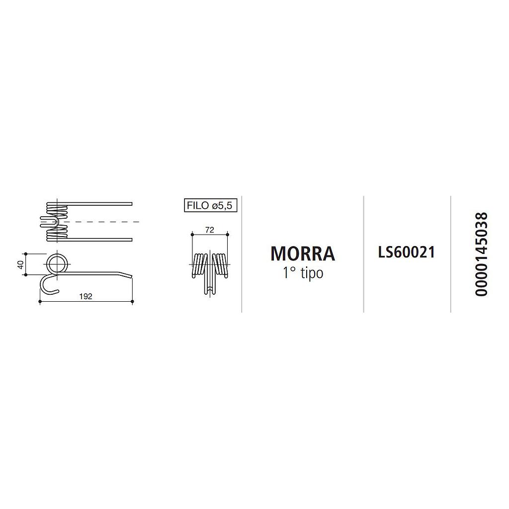 [SPILS60021] MUELLE ROTOEMPACADORA MORRA 1º TIPO LS60021