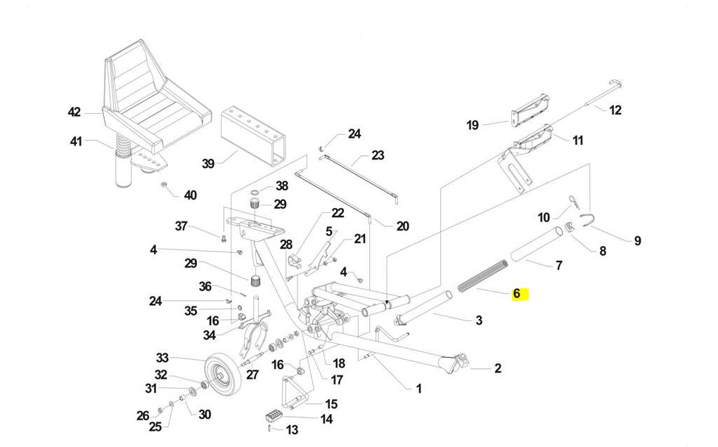 [RIMBCS0025041] MUELLE TENSOR TUBO CARRITO BCS 58025041