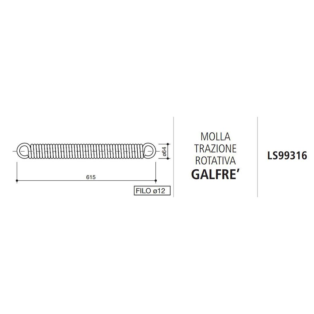 [SPILS99316] MUELLE TRACCION ROTATIVA GALFRE LS99316