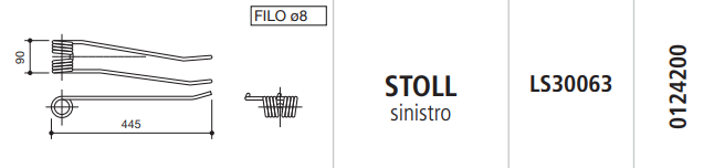 [SPILS30063] MUELLES RASTRILLO STOLL IZQUIERDO LS30063