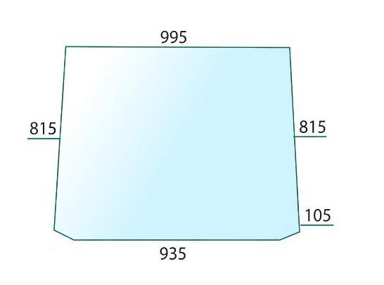 [GDC2605755] PARABRISAS TINTADO (ABOMBADO) ADAPTABLE A TRACTORES FORD S. 40/600