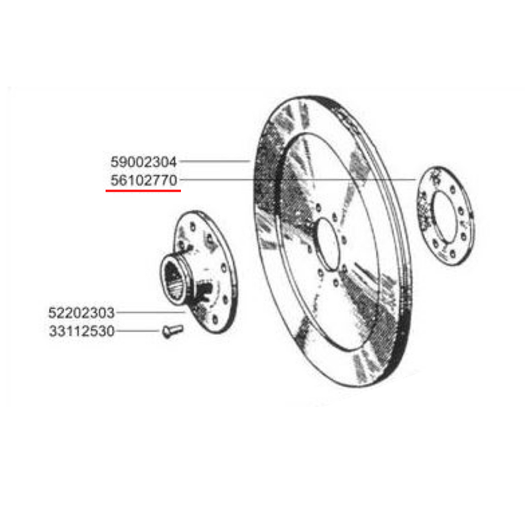[RIMBCS0002770] PLACA DISCO EMBRAGUE BCS 56102770