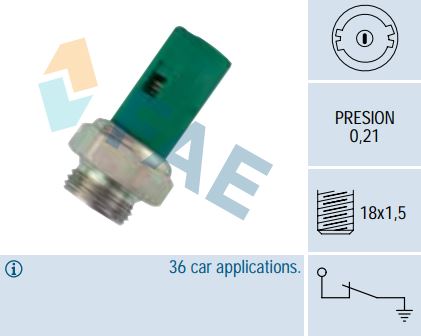 [FAE12490] Sensor presión aceite FAE 12490