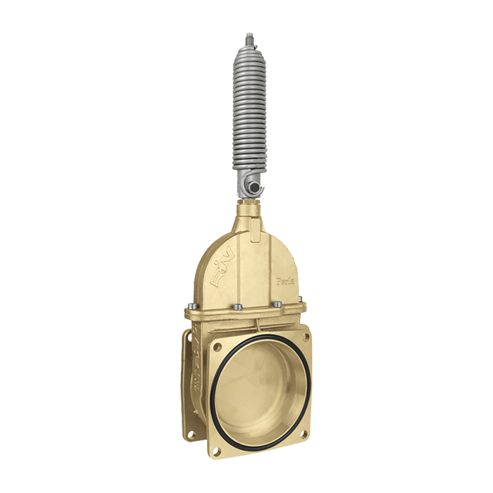 [RUB050019000018] TAJADERA 2 BRIDAS SIMPLE EFECTO CON MUELLE 5" Ø 120 mm PERLA RIV 19