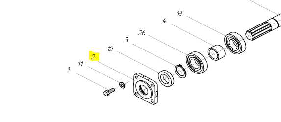 [HRT05R0090002] Tapa grupo de engranajes HERTELL R-90 (N.2)