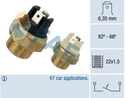[FAE37350] Termocontacto ventilador FAE 37350 - 37050