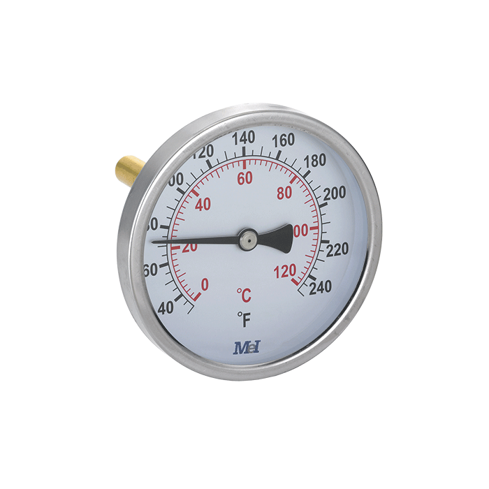 [MEI6203222100] Termómetro de calefacción Ø63 Post. 0-120ºc 50mm 1/2" - 11mm